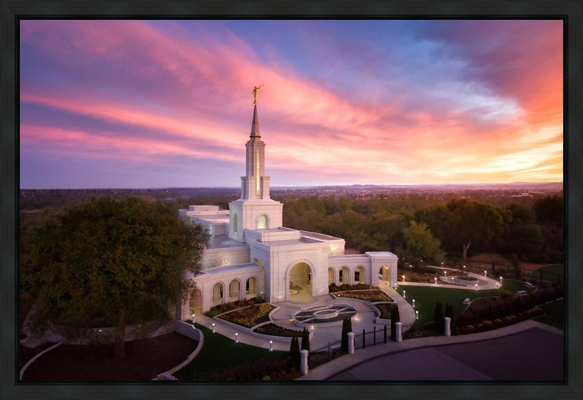 Sacramento Sunrise from on High Gallery Wrap