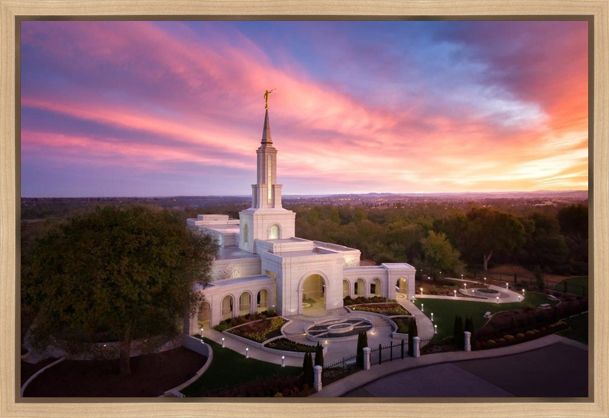 Sacramento Sunrise from on High Gallery Wrap