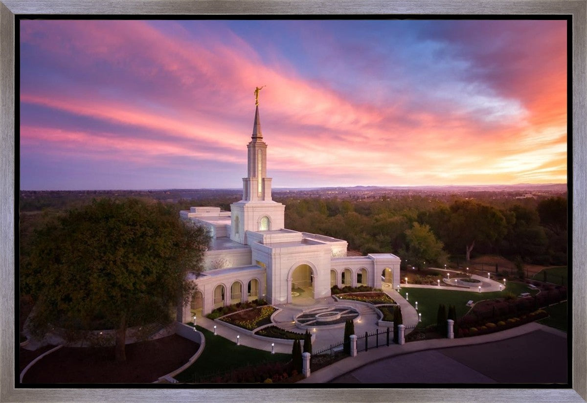 Sacramento Sunrise from on High Gallery Wrap