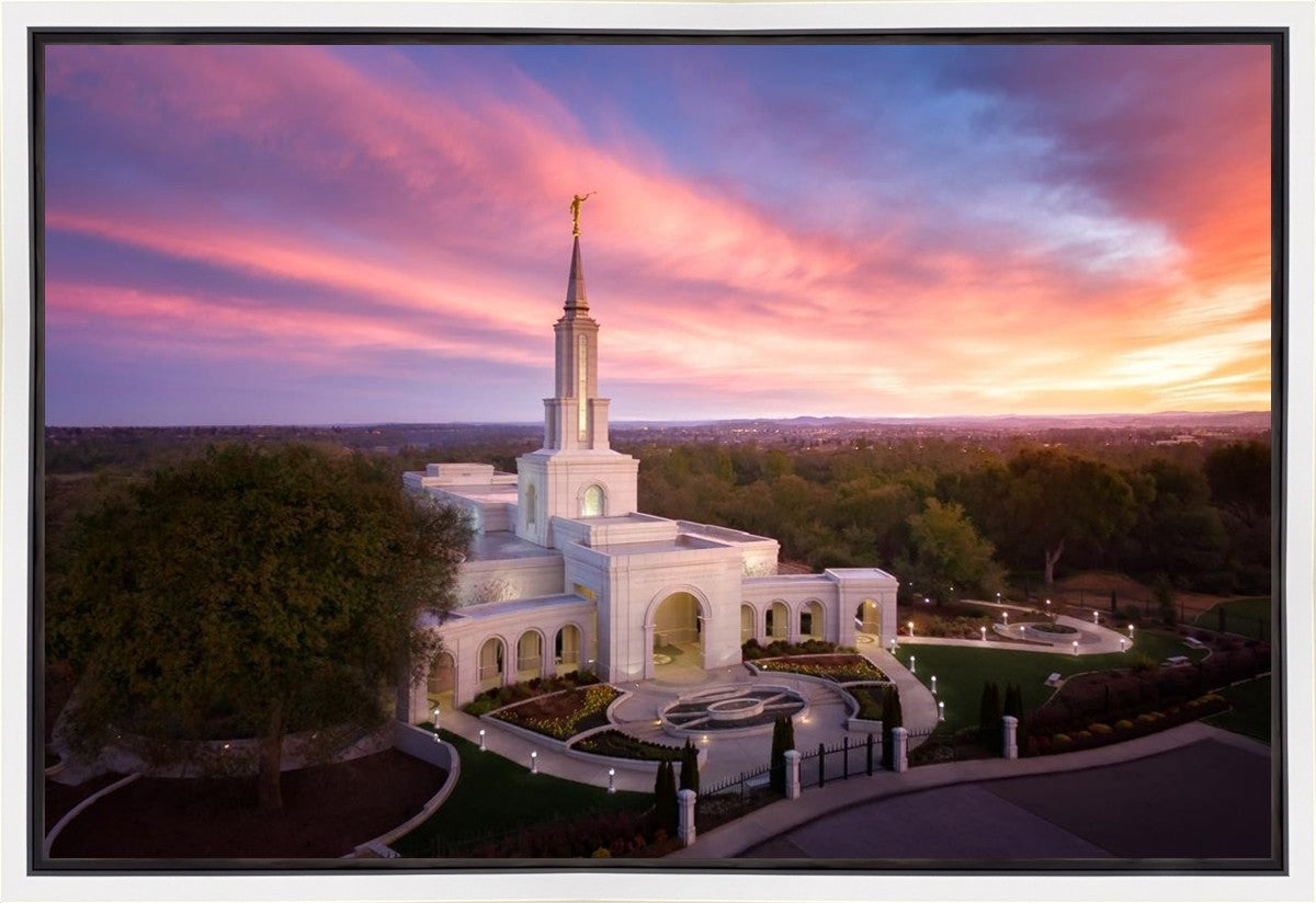 Sacramento Sunrise from on High Gallery Wrap