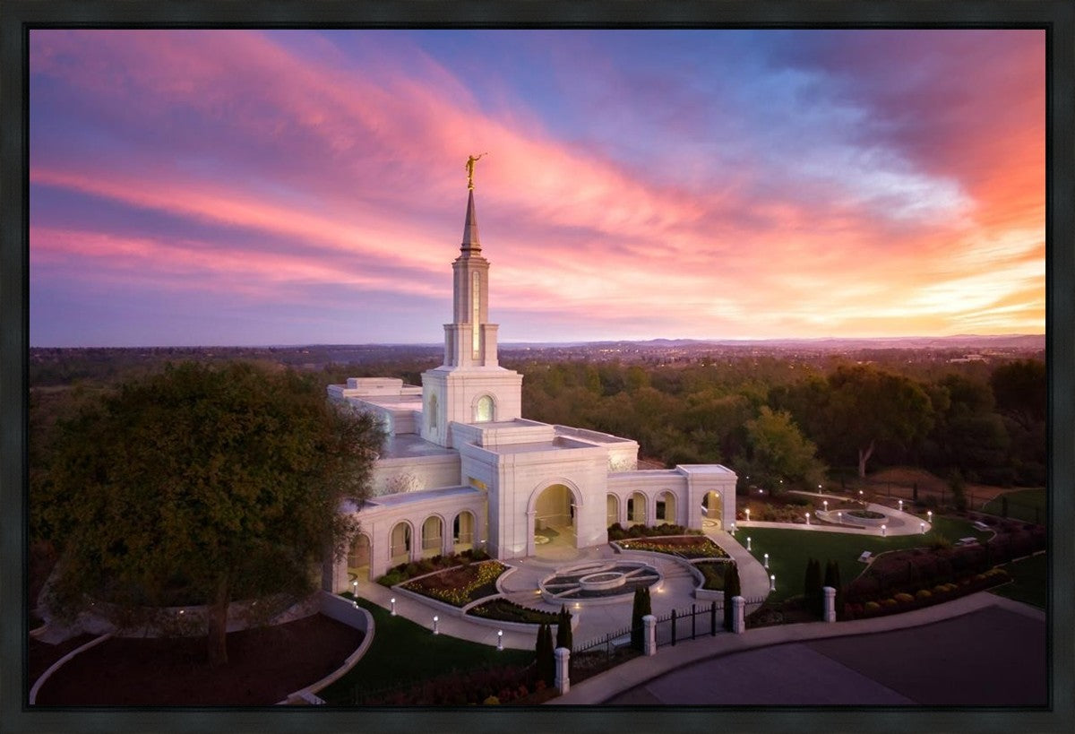 Sacramento Sunrise from on High Gallery Wrap