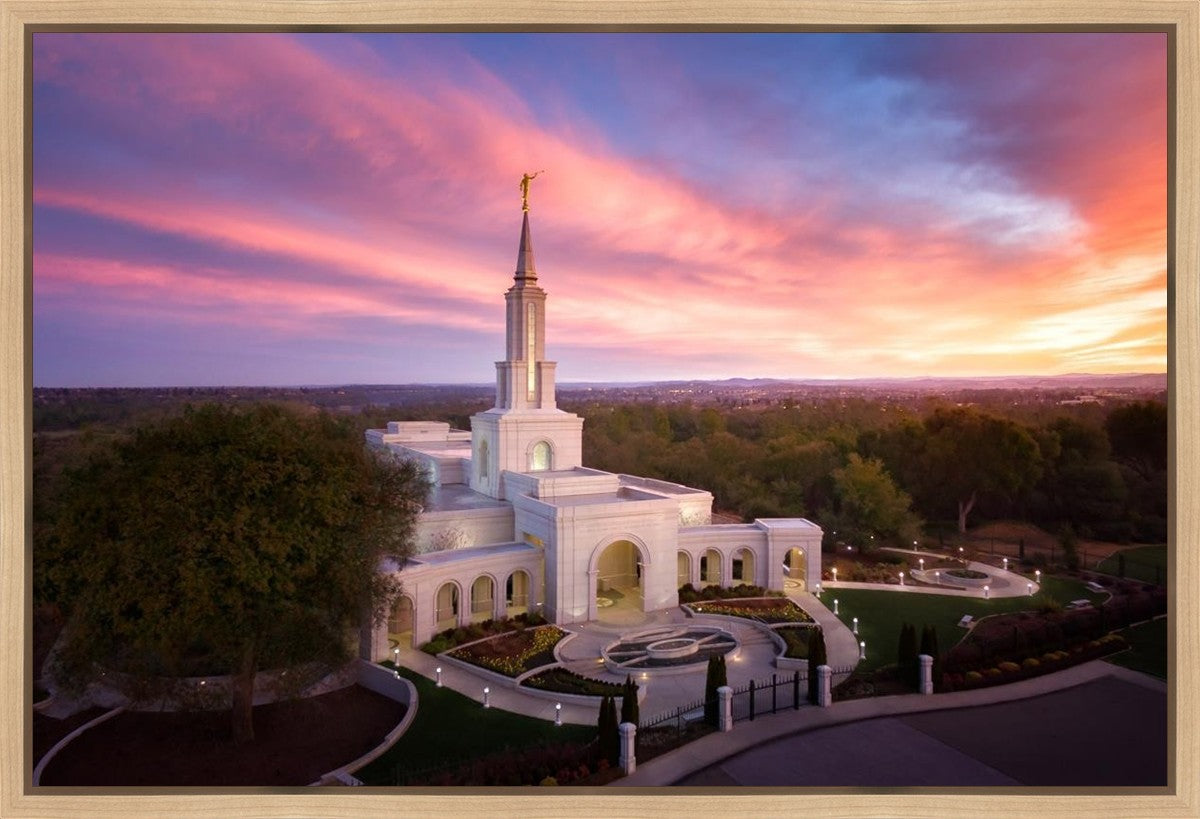 Sacramento Sunrise from on High Gallery Wrap