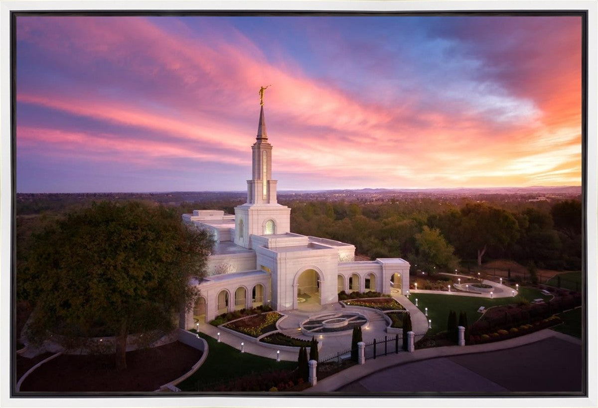 Sacramento Sunrise from on High Gallery Wrap