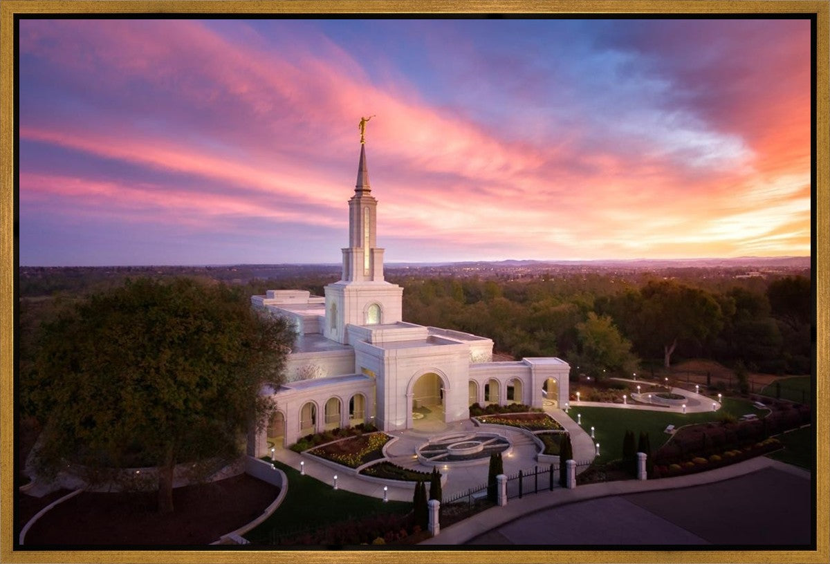 Sacramento Sunrise from on High Gallery Wrap