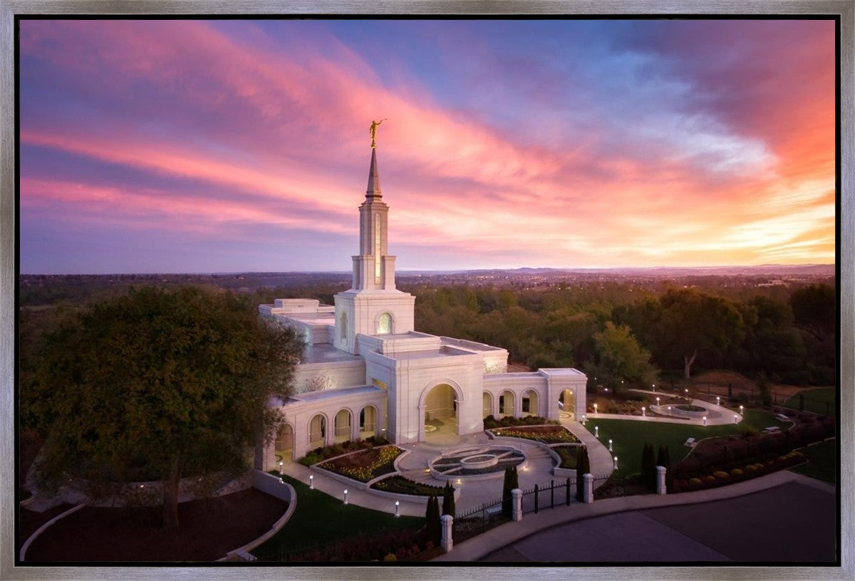 Sacramento Sunrise from on High Gallery Wrap
