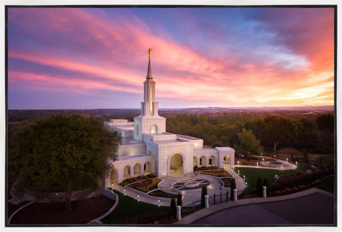 Sacramento Sunrise from on High Gallery Wrap