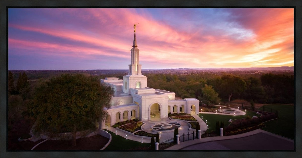 Sacramento Sunrise from on High Gallery Wrap