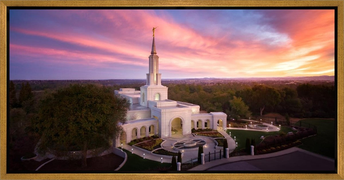 Sacramento Sunrise from on High Gallery Wrap