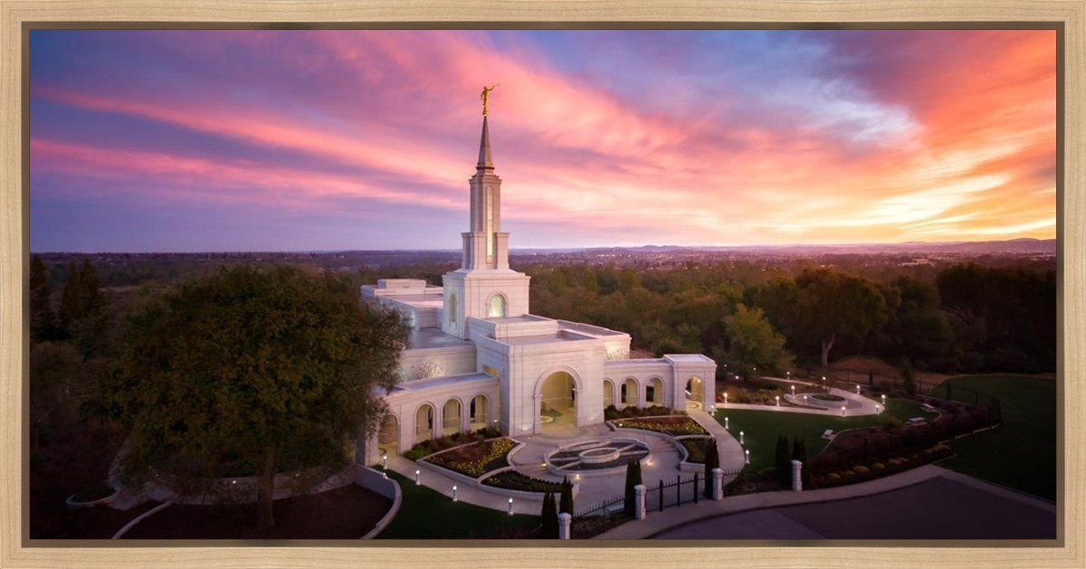 Sacramento Sunrise from on High Gallery Wrap