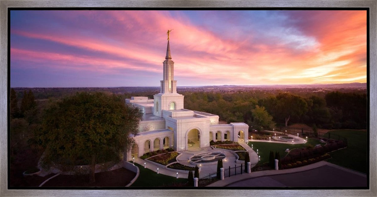 Sacramento Sunrise from on High Gallery Wrap