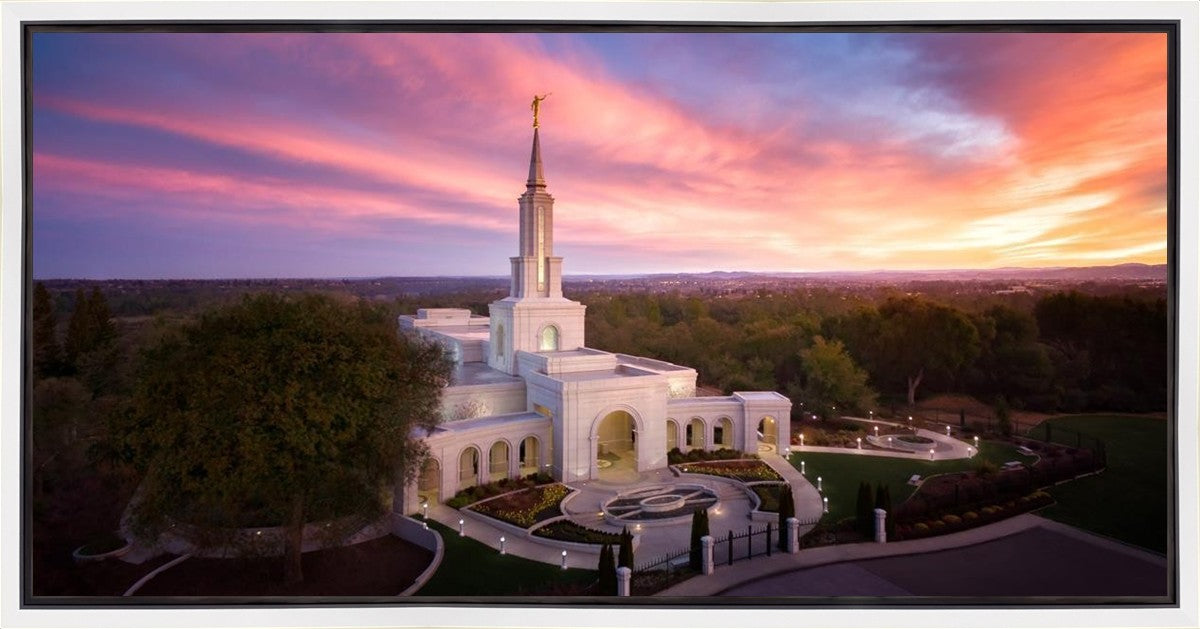 Sacramento Sunrise from on High Gallery Wrap