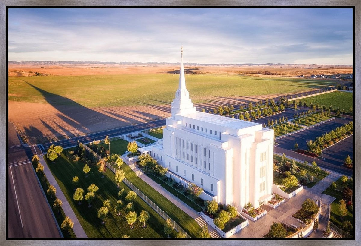 Rexburg Shadow Aerial Gallery Wrap