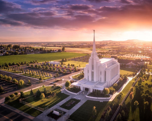 Rexburg Evening from on High Gallery Wrap