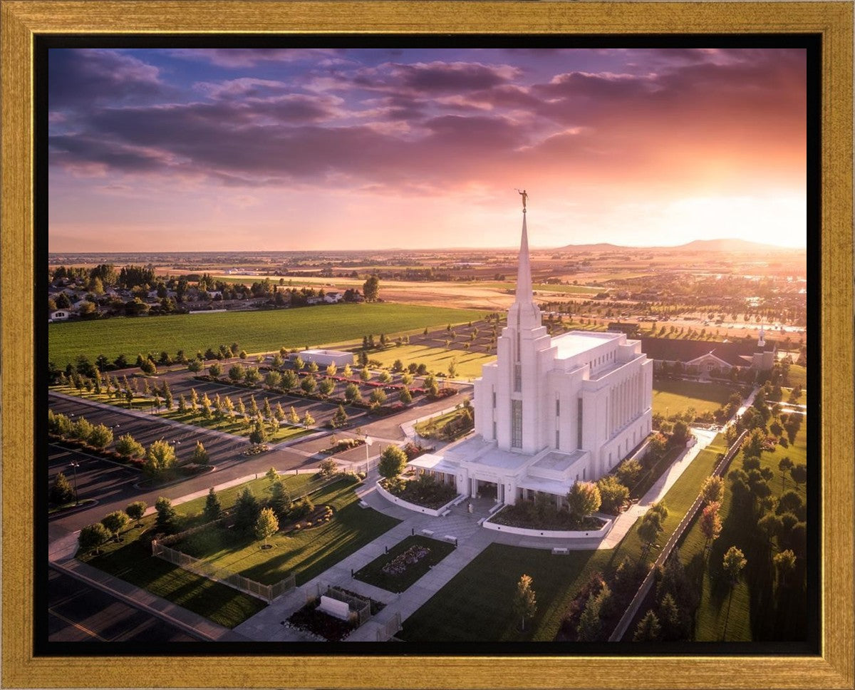 Rexburg Evening from on High Gallery Wrap