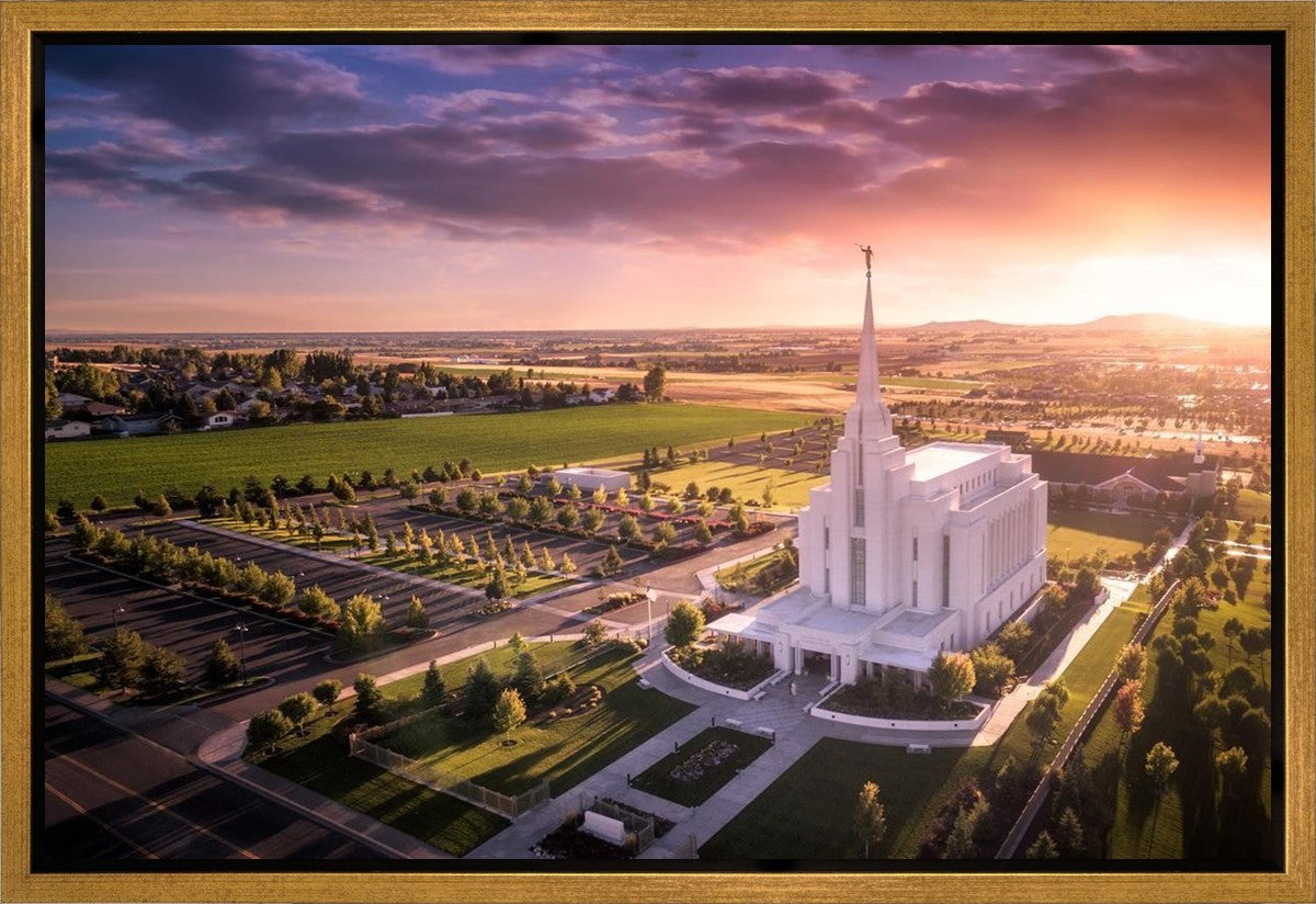 Rexburg Evening from on High Gallery Wrap