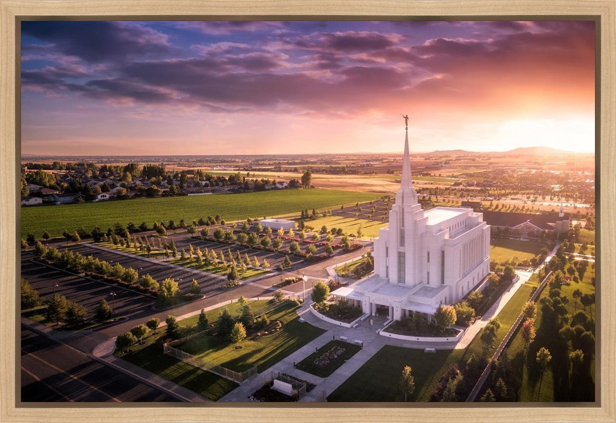 Rexburg Evening from on High Gallery Wrap