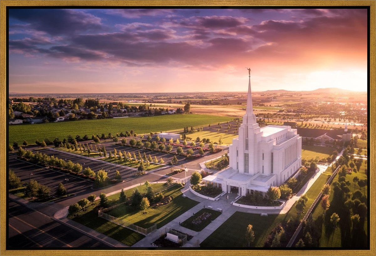 Rexburg Evening from on High Gallery Wrap