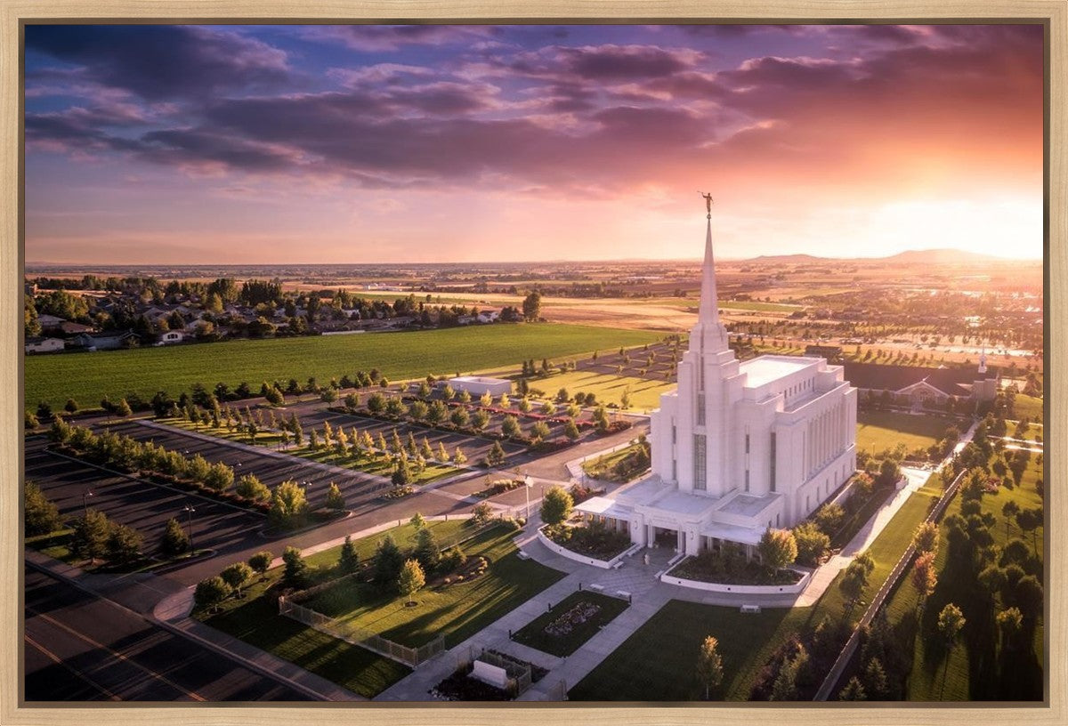 Rexburg Evening from on High Gallery Wrap