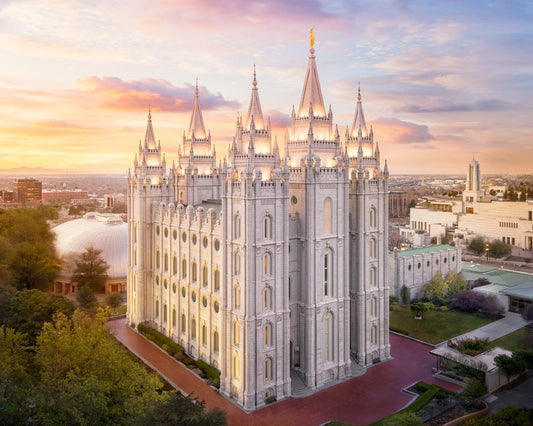 Salt Lake City a Mighty Fortress Gallery Wrap