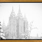 Salt Lake City High Key Snow