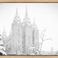 Salt Lake City High Key Snow