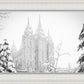 Salt Lake City High Key Snow