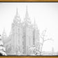 Salt Lake City High Key Snow