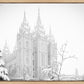 Salt Lake City High Key Snow