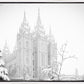 Salt Lake City High Key Snow