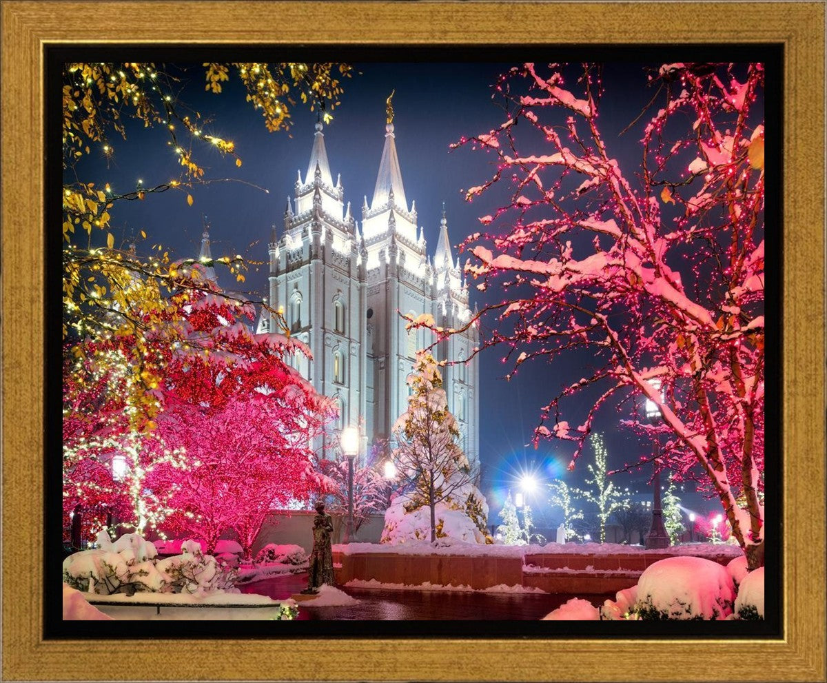 Salt Lake City Christmas Lights Gallery Wrap