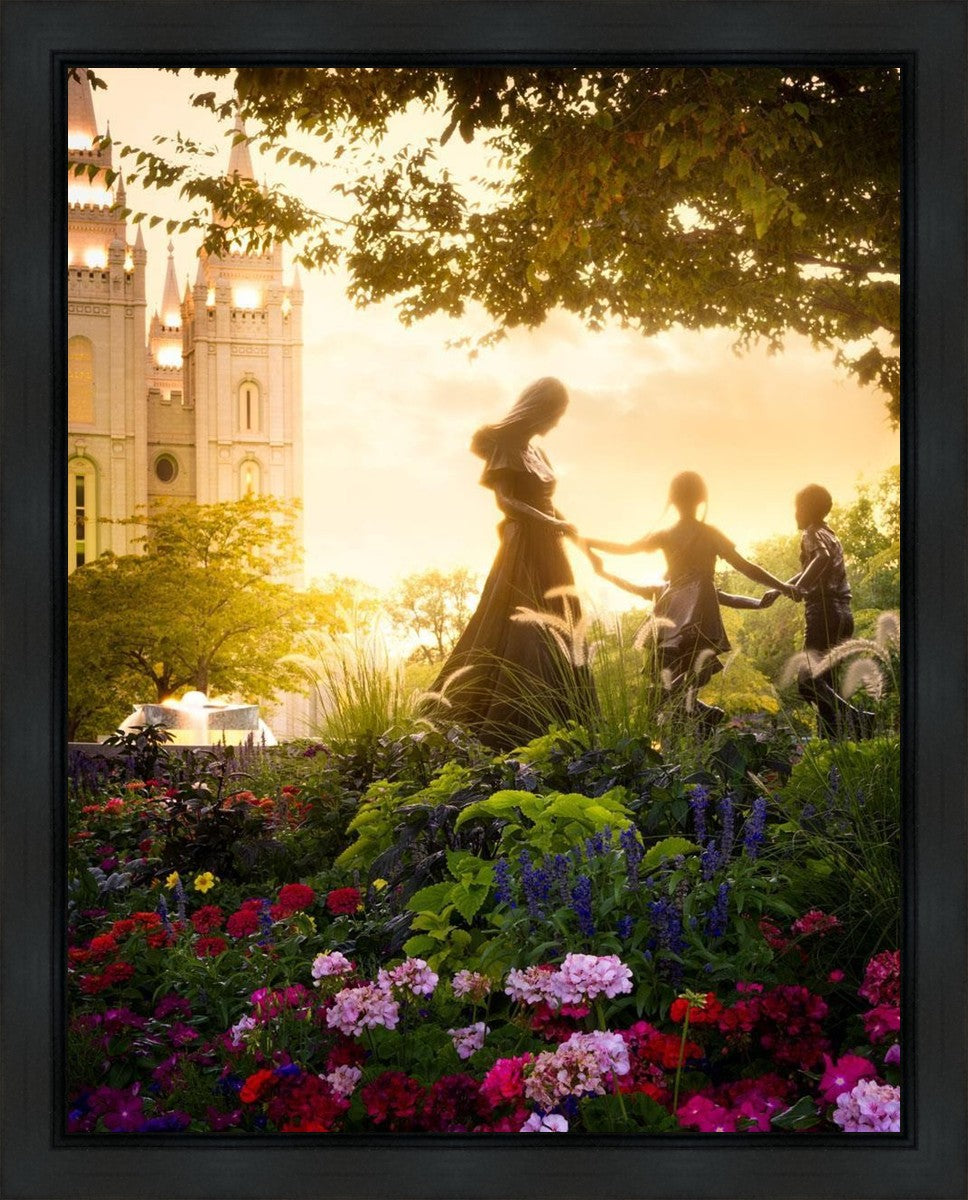 Temple Square Ring Around the Rosies Gallery Wrap