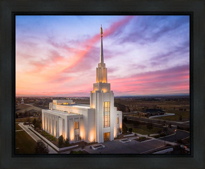 Twin Falls Sunset Aerial