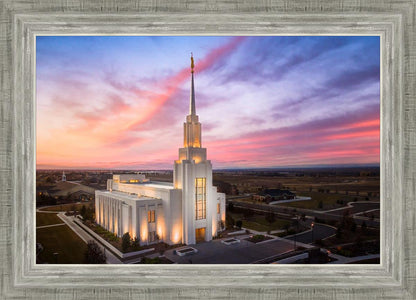 Twin Falls Sunset Aerial