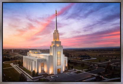 Twin Falls Sunset Aerial