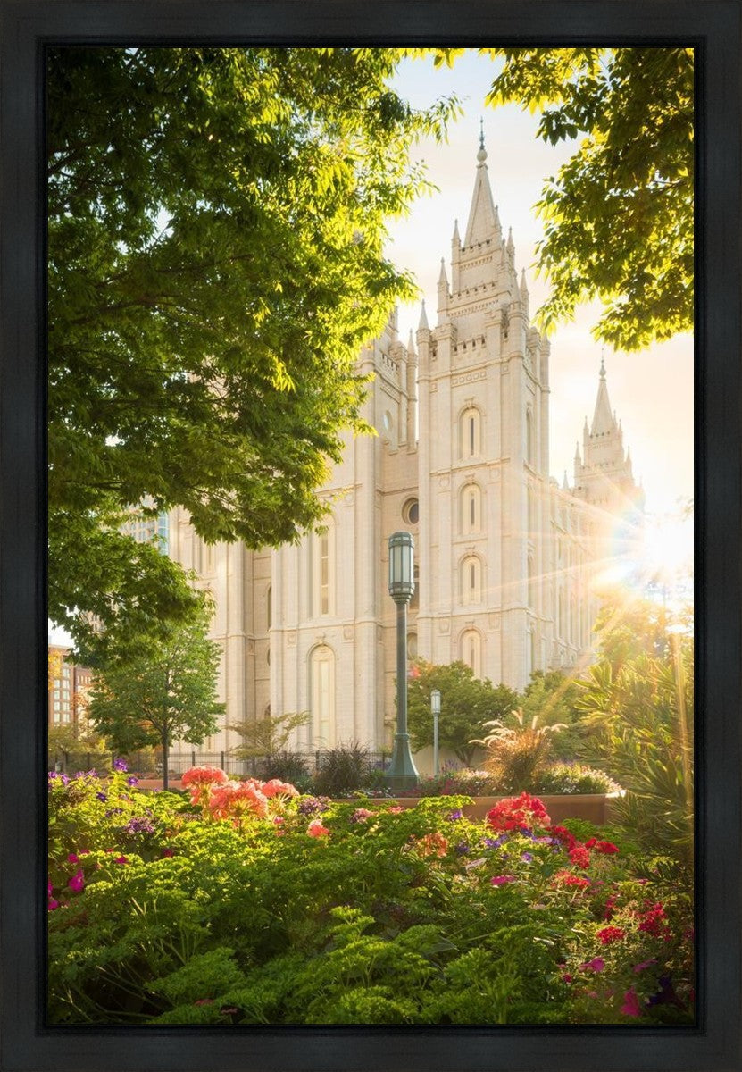 Salt Lake - The Lord is My Light (Vertical) Gallery Wrap