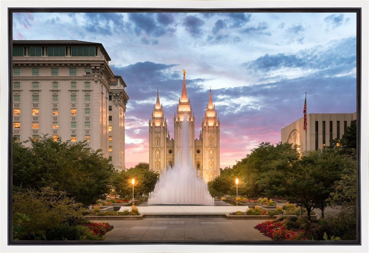 Salt Lake Fountain Gallery Wrap