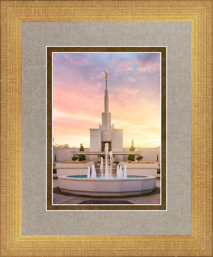 Denver Sunset Fountain