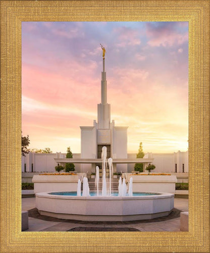 Denver Sunset Fountain