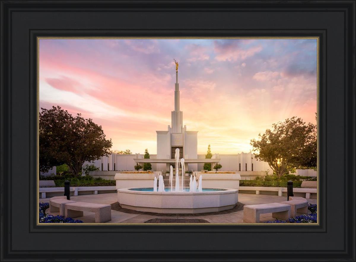 Denver Sunset Fountain