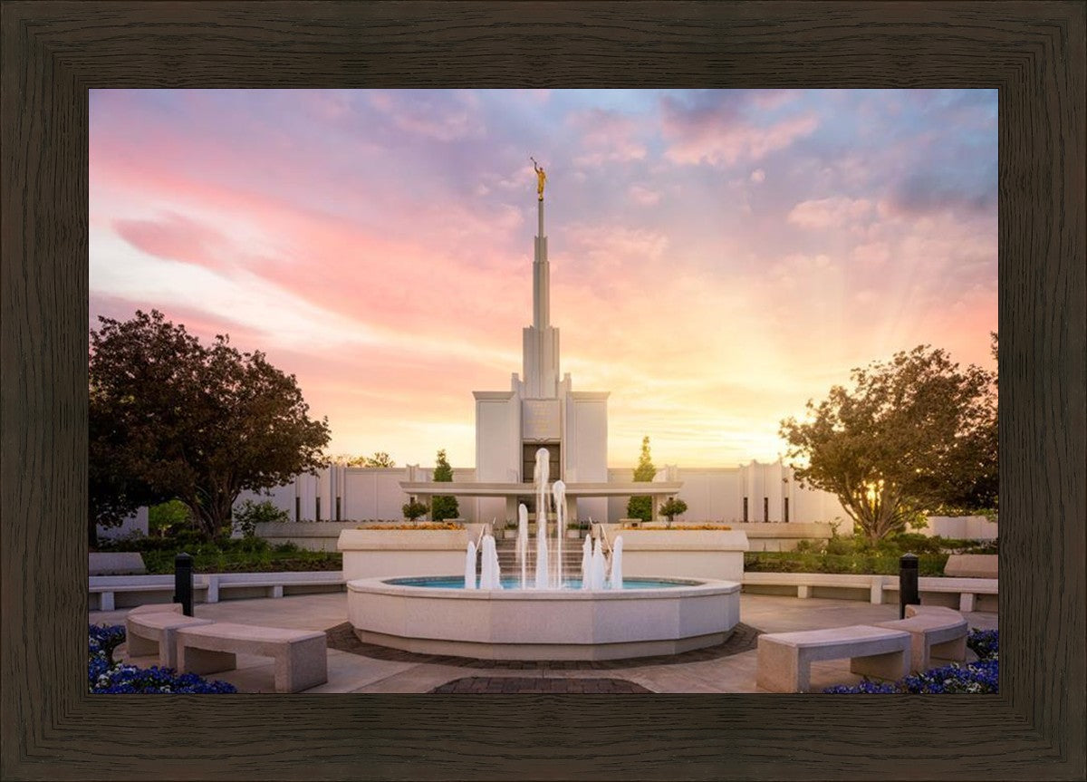 Denver Sunset Fountain