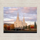 Brigham City Temple Seasons Change