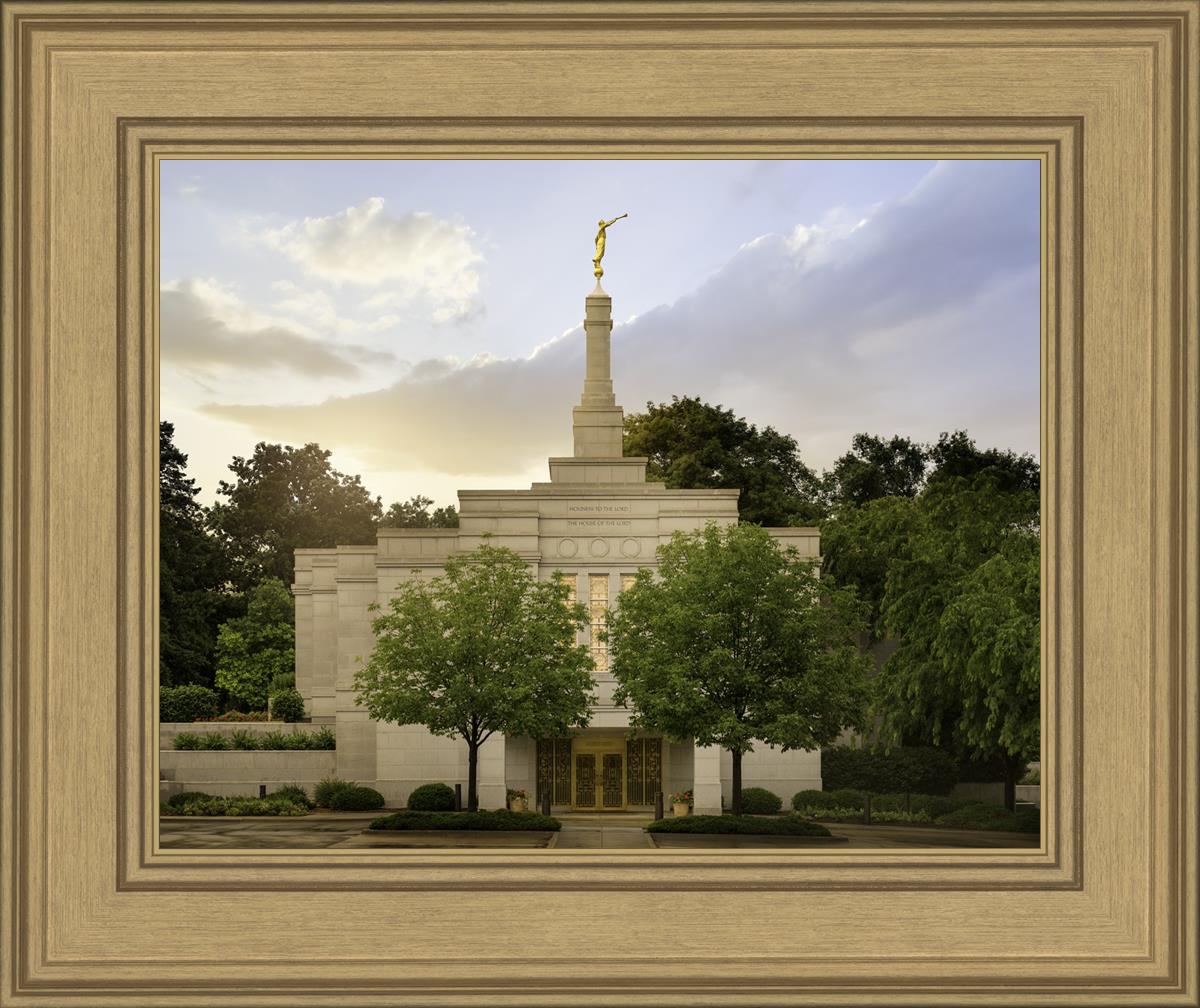 Winter Quarters Temple Rainy Evening