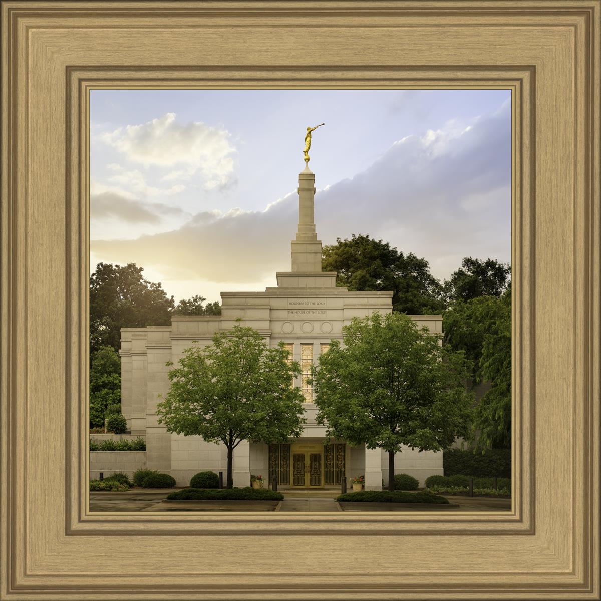 Winter Quarters Temple Rainy Evening