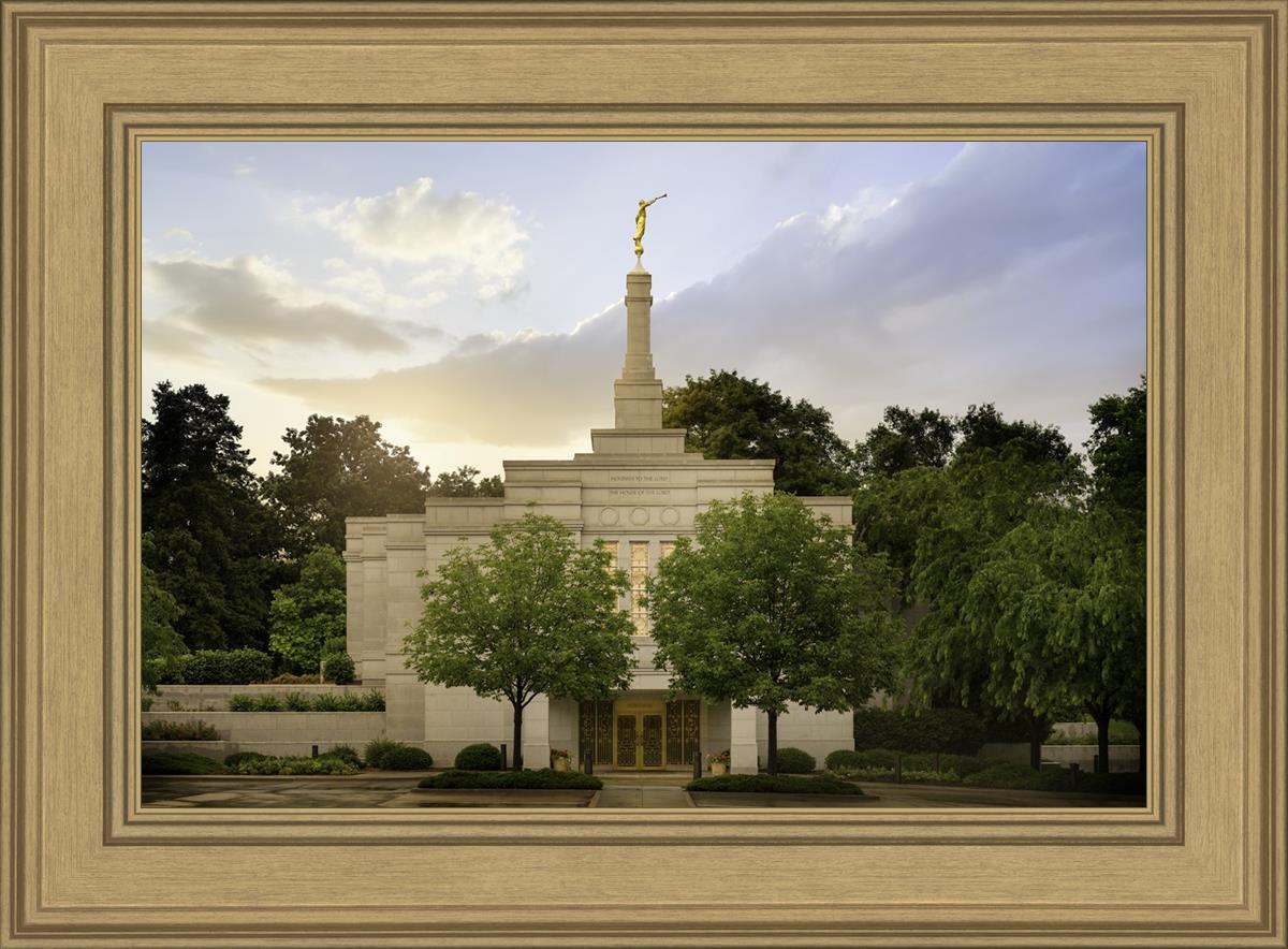Winter Quarters Temple Rainy Evening
