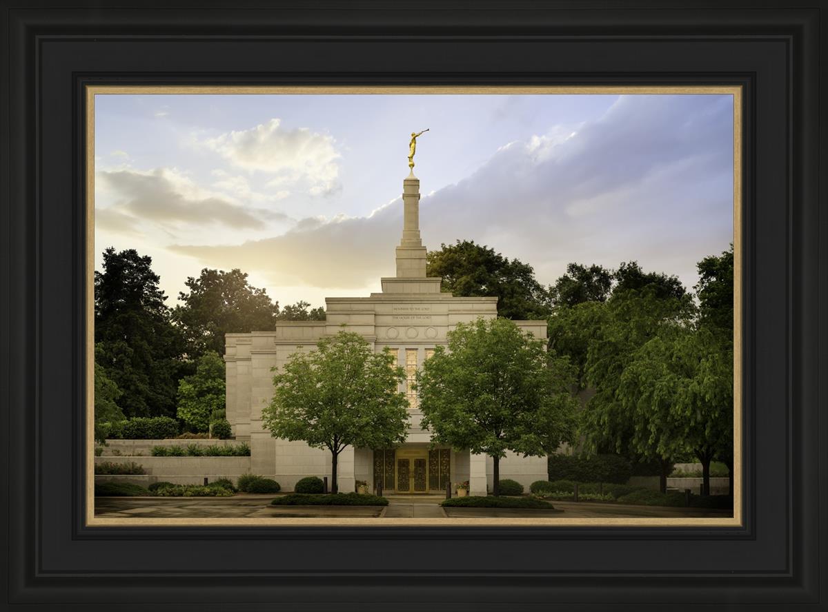 Winter Quarters Temple Rainy Evening