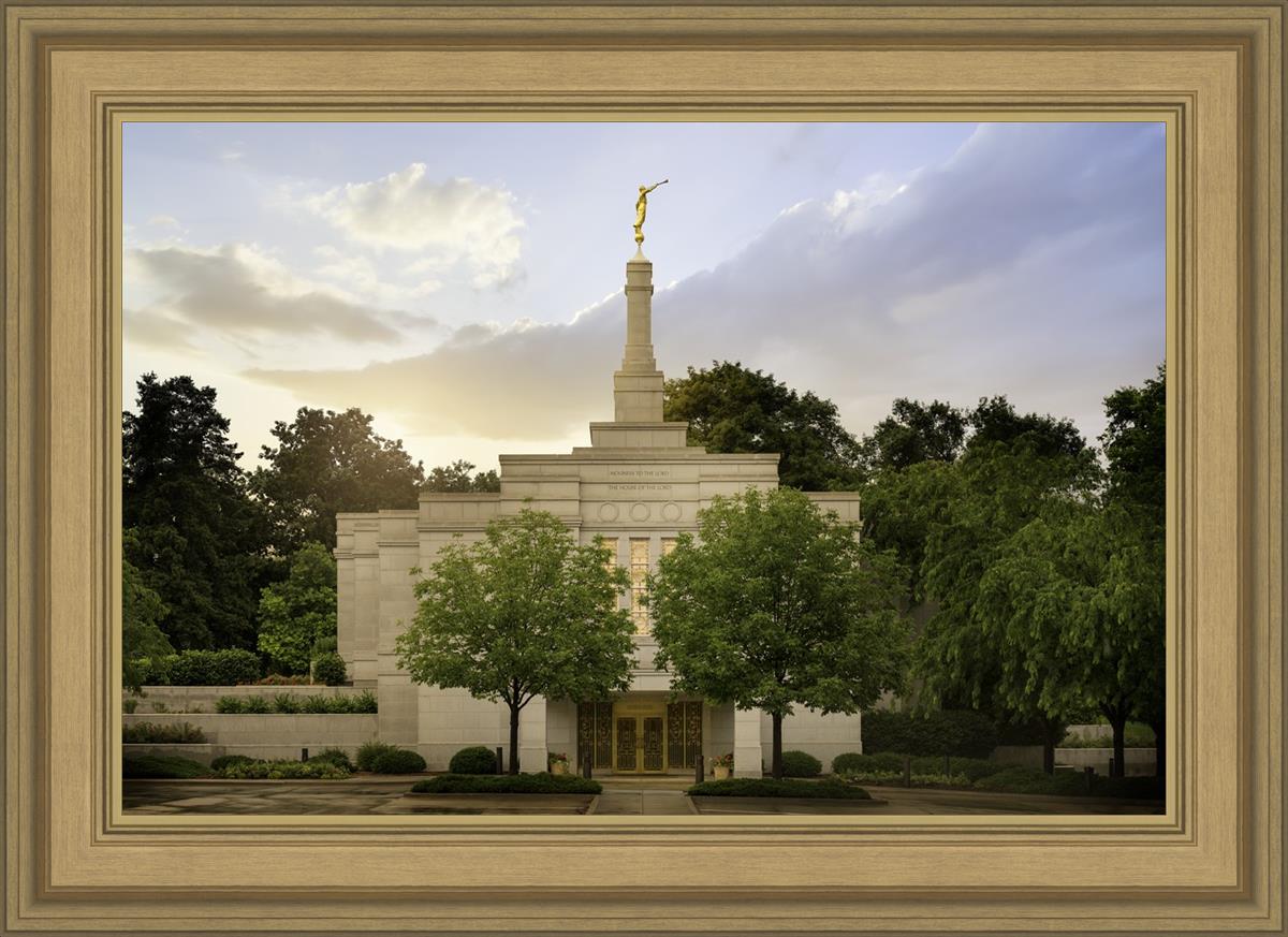 Winter Quarters Temple Rainy Evening
