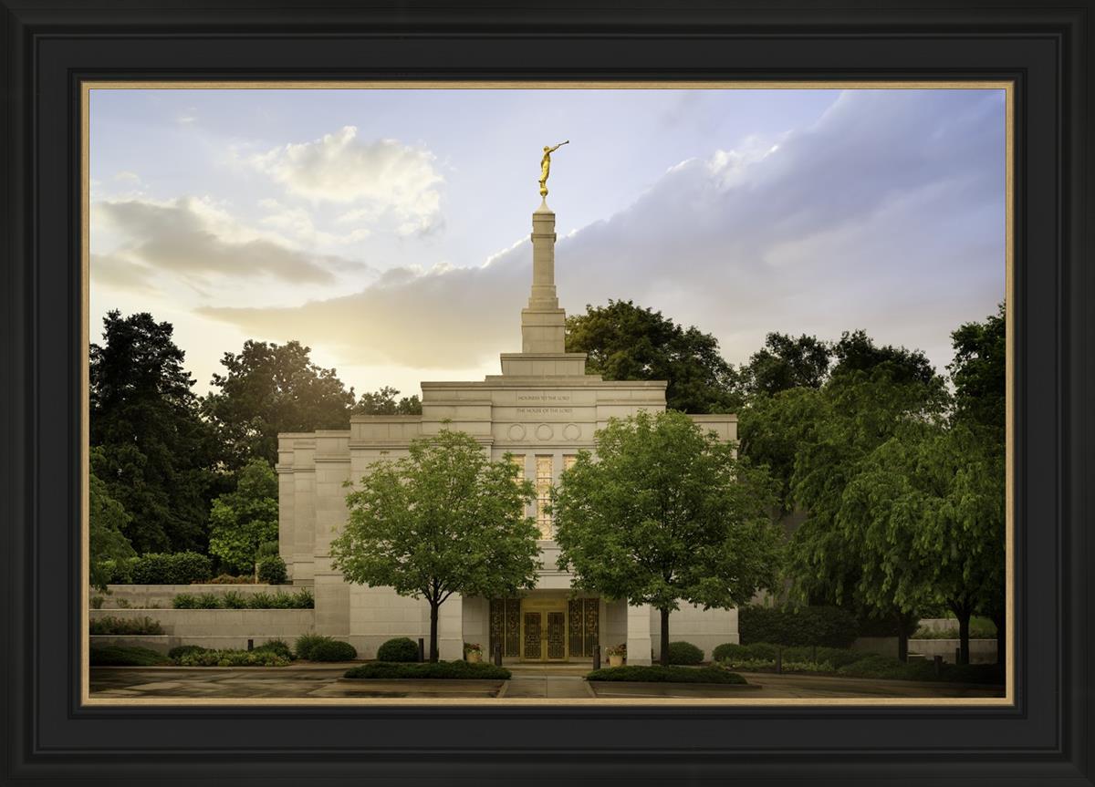 Winter Quarters Temple Rainy Evening