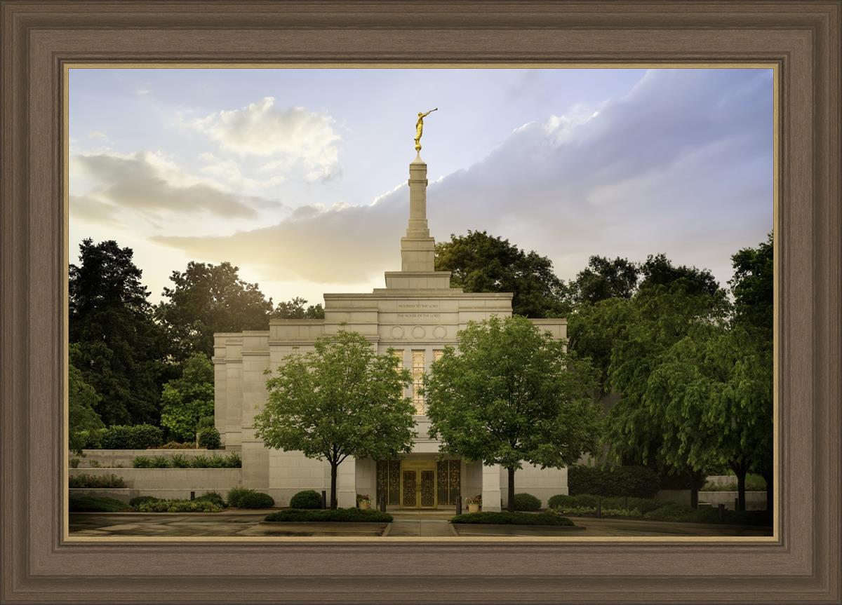Winter Quarters Temple Rainy Evening