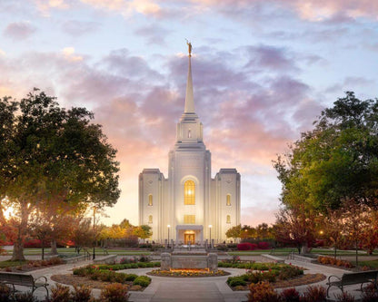 Brigham City Temple Autumn Panorama