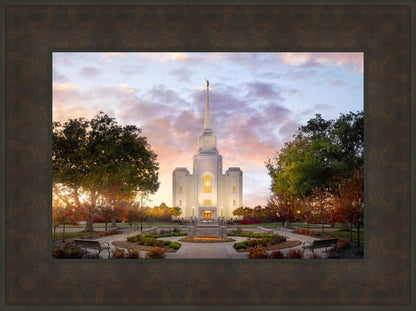 Brigham City Temple Autumn Panorama